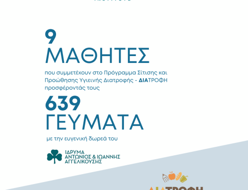 Το Ίδρυμα Αντώνιος και Ιωάννης Αγγελικούσης στήριξε μαθητές του Προγράμματος ΔΙΑΤΡΟΦΗ